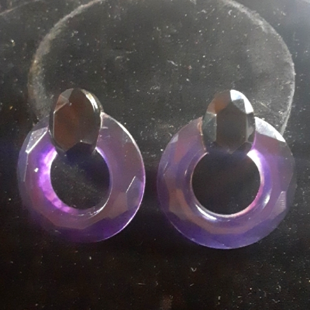 Elegant Purple Earrings